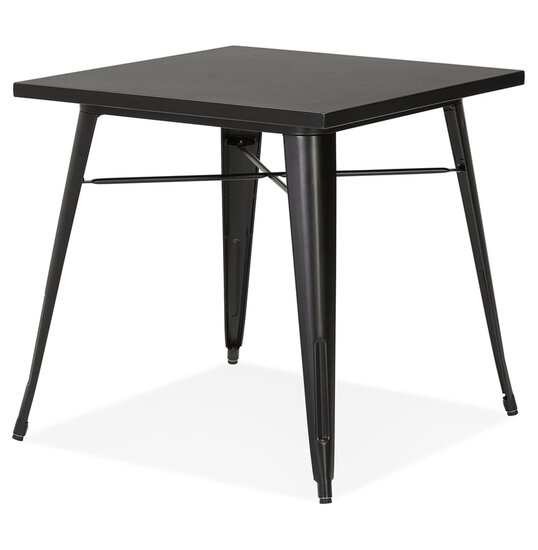 Maysun - Industri&euml;le Eettafel - CAYA Zwart 76X76 CM