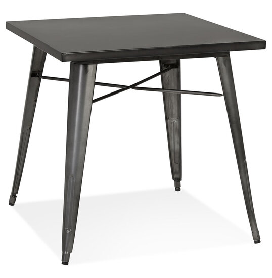 Maysun - Industri&euml;le Eettafel - CAYA Donkergrijs 76X76 CM