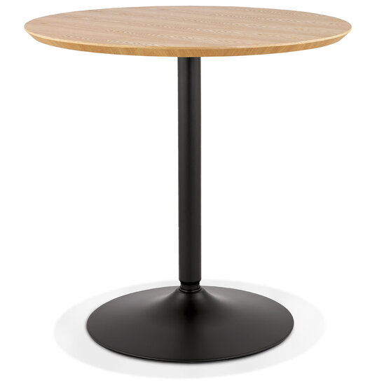 Maysun - Design Bistrotafel - FLOOR Naturel-Zwart &Oslash; 80 CM