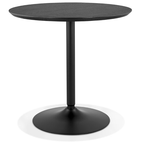 Maysun - Design Bistrotafel - FLOOR Zwart-Zwart &Oslash; 80 CM