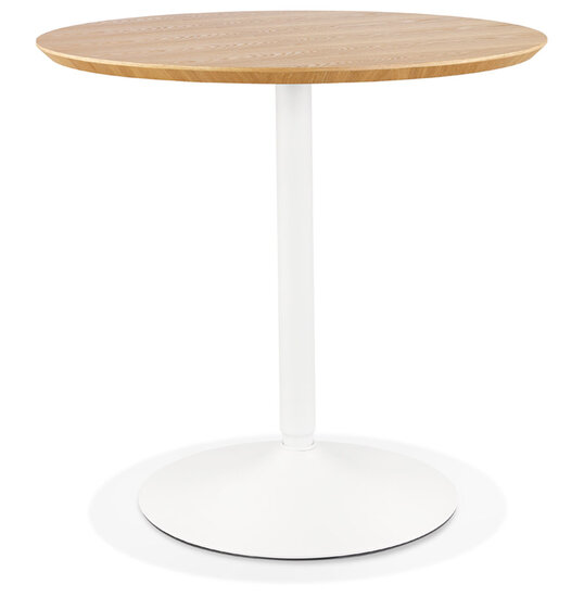 Maysun - Design Bistrotafel - FLOOR Naturel-Wit &Oslash; 80 CM