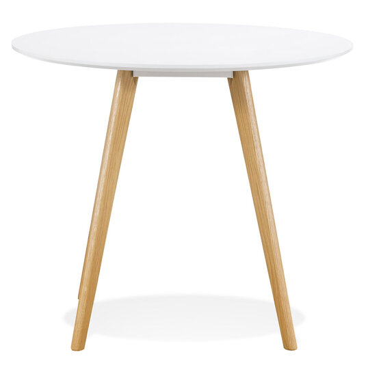 Maysun - Design Eettafel - SONNA Wit &Oslash; 90 CM