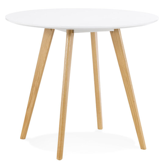 Maysun - Design Eettafel - SONNA Wit &Oslash; 90 CM