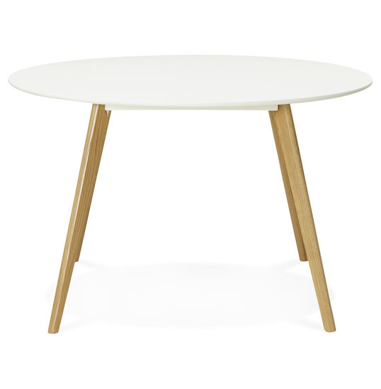 Maysun - Design Eettafel - CAMILA Wit &Oslash; 120 CM