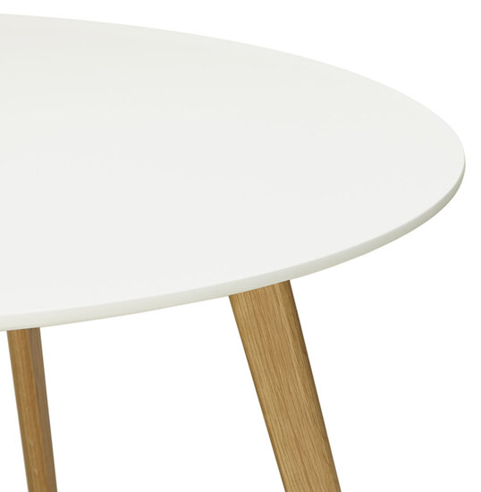 Maysun - Design Eettafel - CAMILA Wit &Oslash; 120 CM