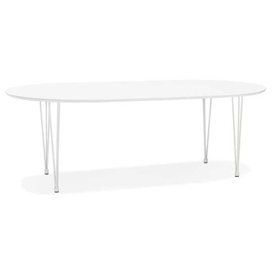 Maysun - Uitschuifbare Eettafel - VALERIE Wit 120(220)X120 CM