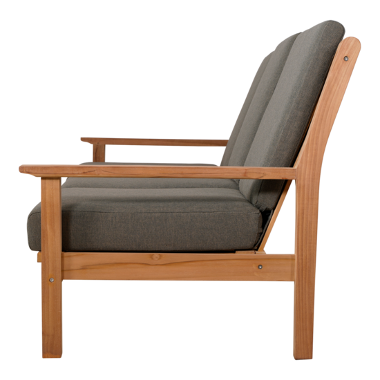 Outdoor Living - Loungebank teak 180cm, incl. kussen