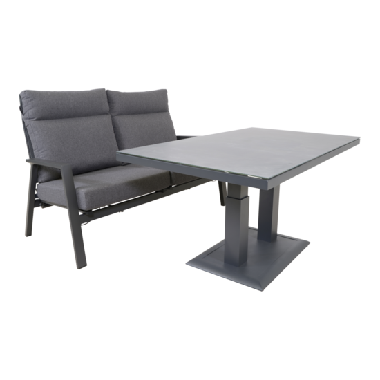 Outdoor Living -  Loungetafel verstelbaar Prato 2.0 Negro 140x85cm