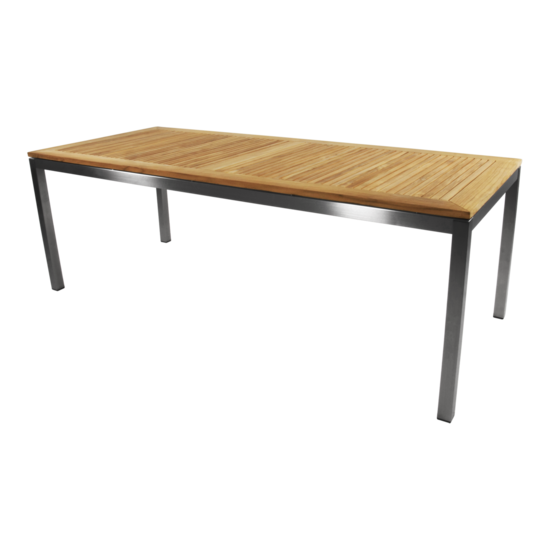 Outdoor Living - Tafel Marmaris RVS 220x90cm