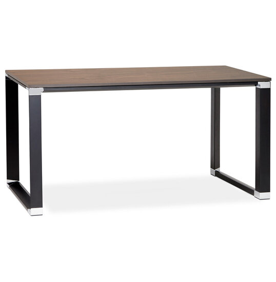 Bureau WARNER Walnoot-Zwart 140x70cm