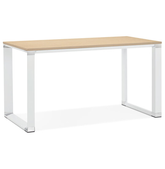 Bureau WARNER Naturel-Wit 140x70cm