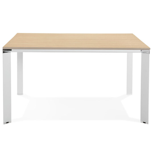 Bureau-Vergadertafel EFYRA Naturel-Wit 140x140cm