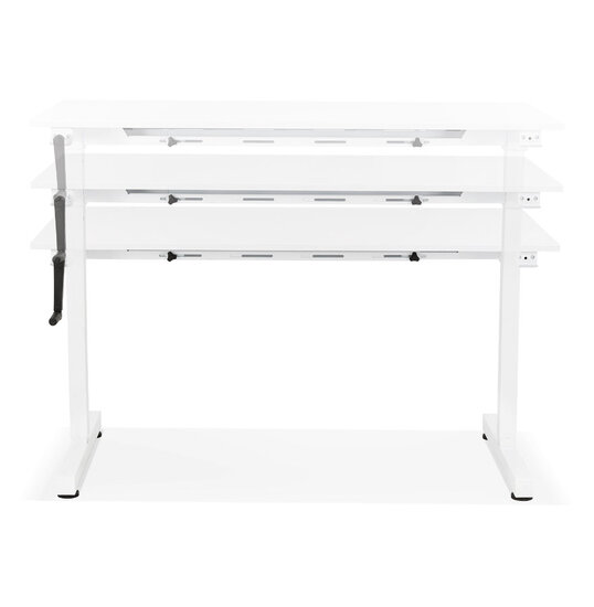 Zit-Sta Bureau LEVIOSA Wit-Wit 140x70cm