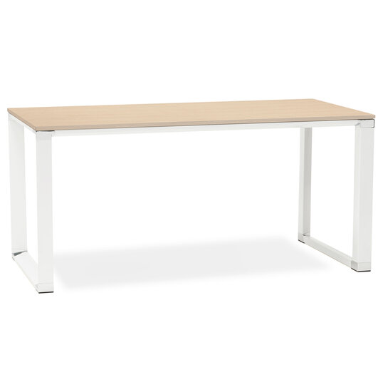 Bureau WARNER Naturel-Wit 160x80cm