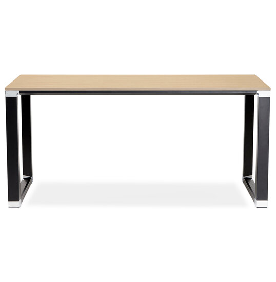 Bureau WARNER Naturel-Zwart 160x80cm