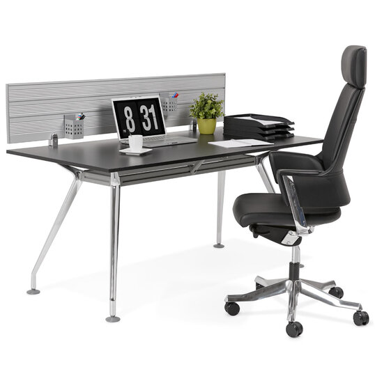 Impressiefoto Bureau KRUSH 160 Zwart 160x80x74,5cm