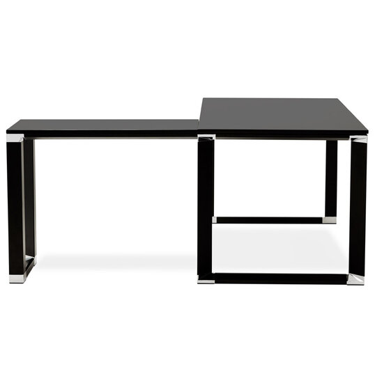 Hoekbureau WARNER Zwart 170x160x74cm