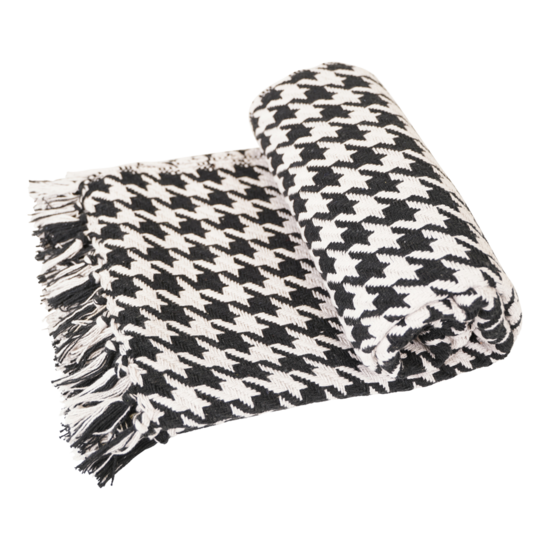 Outdoor Living - Plaid Pied-de-poule, 125x150cm