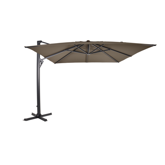 Outdoor Living - Zweefparasol Taurus taupe 3x3mtr