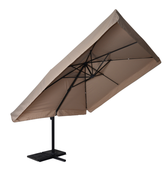 Zweefparasol-Virgo-ecru-3x3mtr