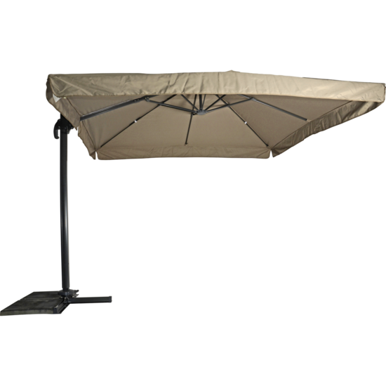 Zweefparasol-Virgo-taupe-3x3mtr