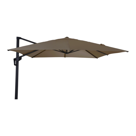 Zweefparasol-Libra-taupe-2,5x2,5mtr