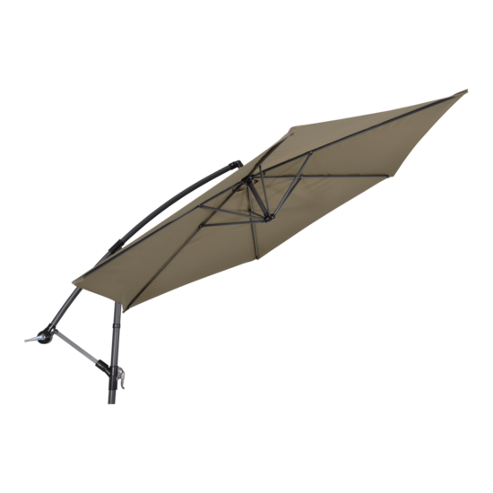 Zweefparasol-Gemini-taupe-&Oslash;3mtr