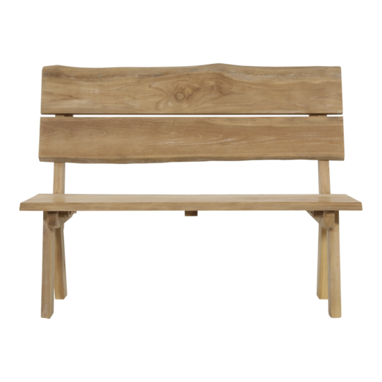 Outdoor Living - Bank teak boomstam 130cm