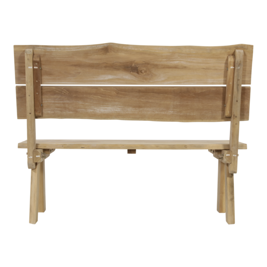 Outdoor Living - Bank teak boomstam 130cm