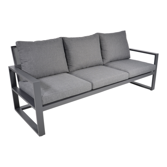 Outdoor Living - Loungebank Pina Colada Negro 209x80cm