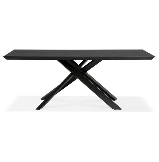 Maysun - Design Eettafel - ROXAN Zwart - Zwart 200x100cm