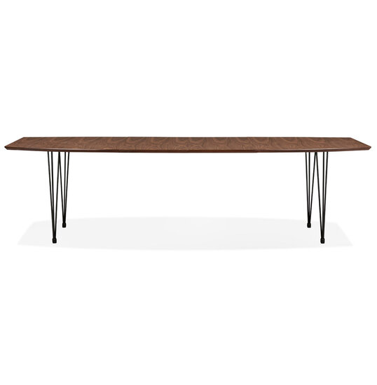 Maysun - Design Eettafel - STACY Walnoot Uitschuifbaar