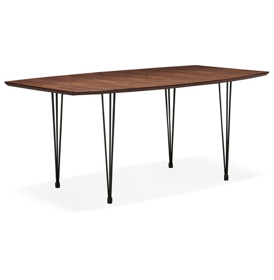 Maysun - Design Eettafel - STACY Walnoot Uitschuifbaar