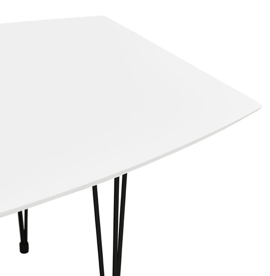 Maysun - Design Eettafel - STACY Wit Uitschuifbaar