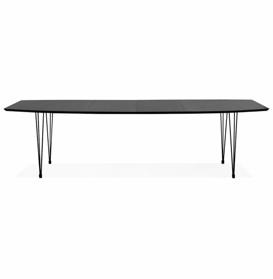 Maysun - Design Eettafel - STACY Zwart Uitschuifbaar