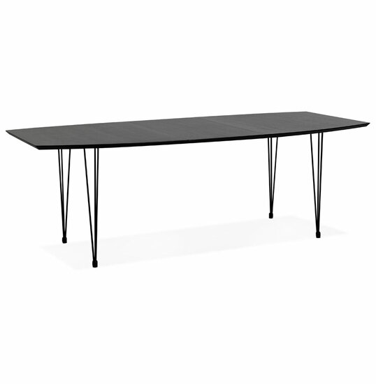 Maysun - Design Eettafel - STACY Zwart Uitschuifbaar