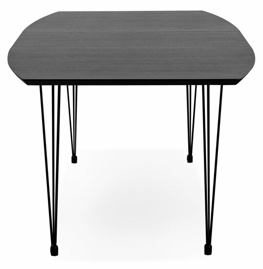 Maysun - Design Eettafel - STACY Zwart Uitschuifbaar