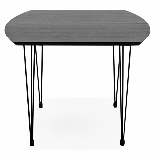 Maysun - Design Eettafel - STACY Zwart Uitschuifbaar