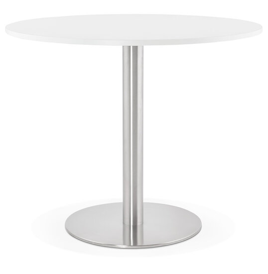 Maysun - Design Eettafel - GINA Wit &Oslash; 90cm