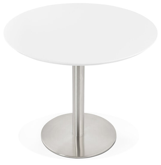 Maysun - Design Eettafel - JALEY Wit &Oslash; 90cm