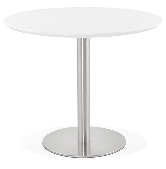 Maysun - Design Eettafel - JALEY Wit &Oslash; 90cm