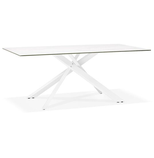 Maysun - Design Eettafel - VIVIAN Wit - Wit 180x90cm