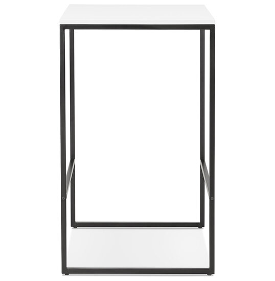 Maysun - Bartafel - MILES Wit - Zwart 60x60x102cm