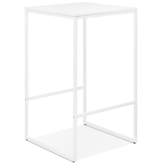 Maysun - Bartafel - MILES Wit - Wit 60x60x102cm