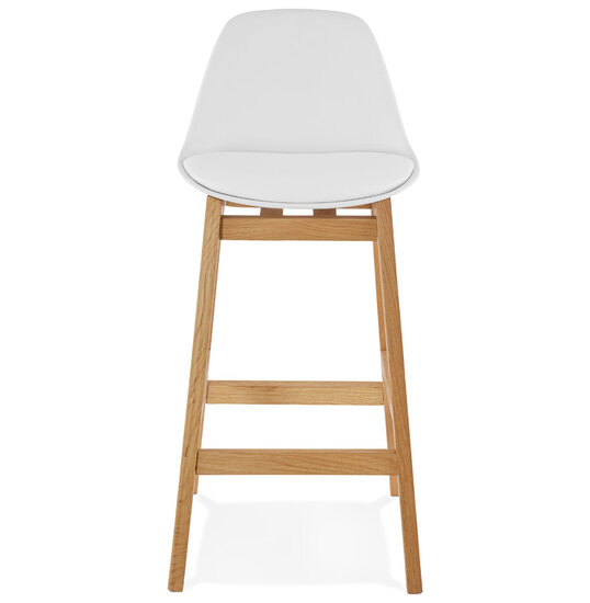 Maysun - Design Barkruk - ELISE MINI Wit - Naturel