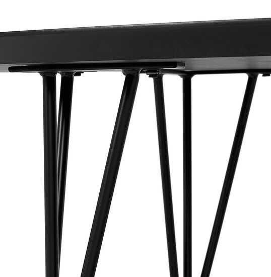 Maysun - Salontafel - SABINA - Zwart - Zwart 80x160x33cm