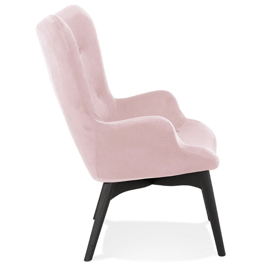 Maysun - Design Fauteuil - MELODIE Roze - Zwart