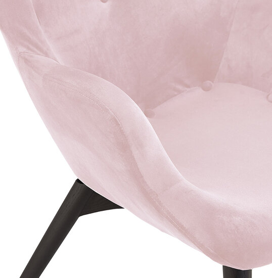 Maysun - Design Fauteuil - MELODIE Roze - Zwart