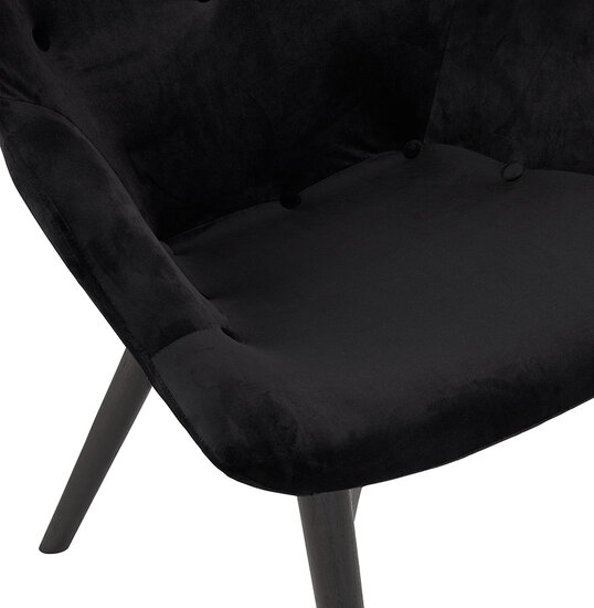 Maysun - Design Fauteuil - MELODIE Zwart - Zwart