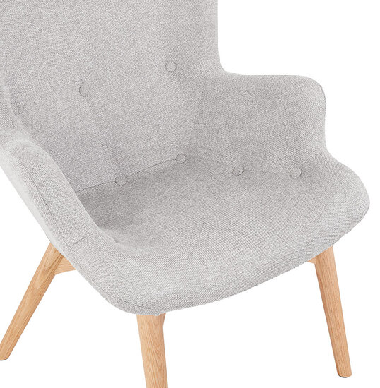 Maysun - Design Fauteuil- YOSHA Grijs - Naturel